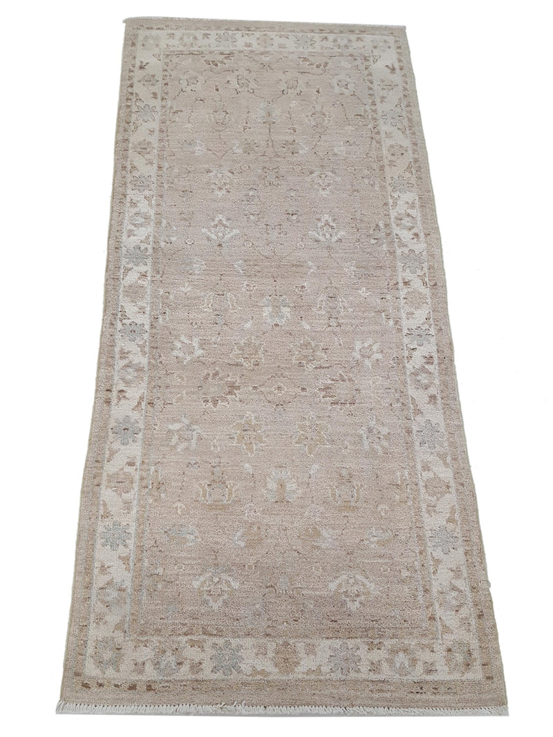 Pacific Ziegler 42203 Ivory Lt.Brown Transitional Hand Knotted Rug