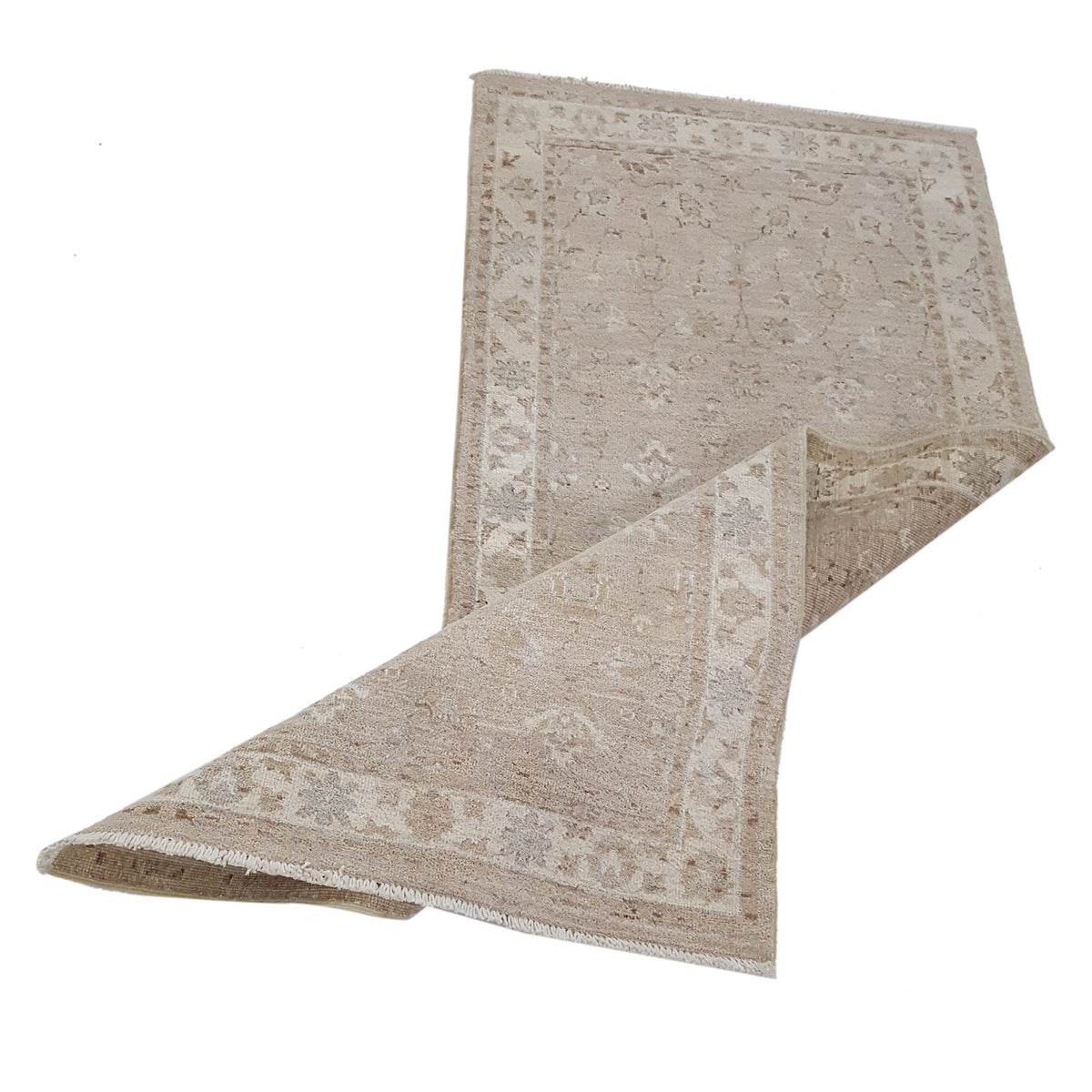 Pacific Ziegler 42203 Ivory Lt.Brown Transitional Hand Knotted Rug