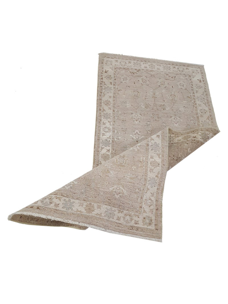 Pacific Ziegler 42203 Ivory Lt.Brown Transitional Hand Knotted Rug