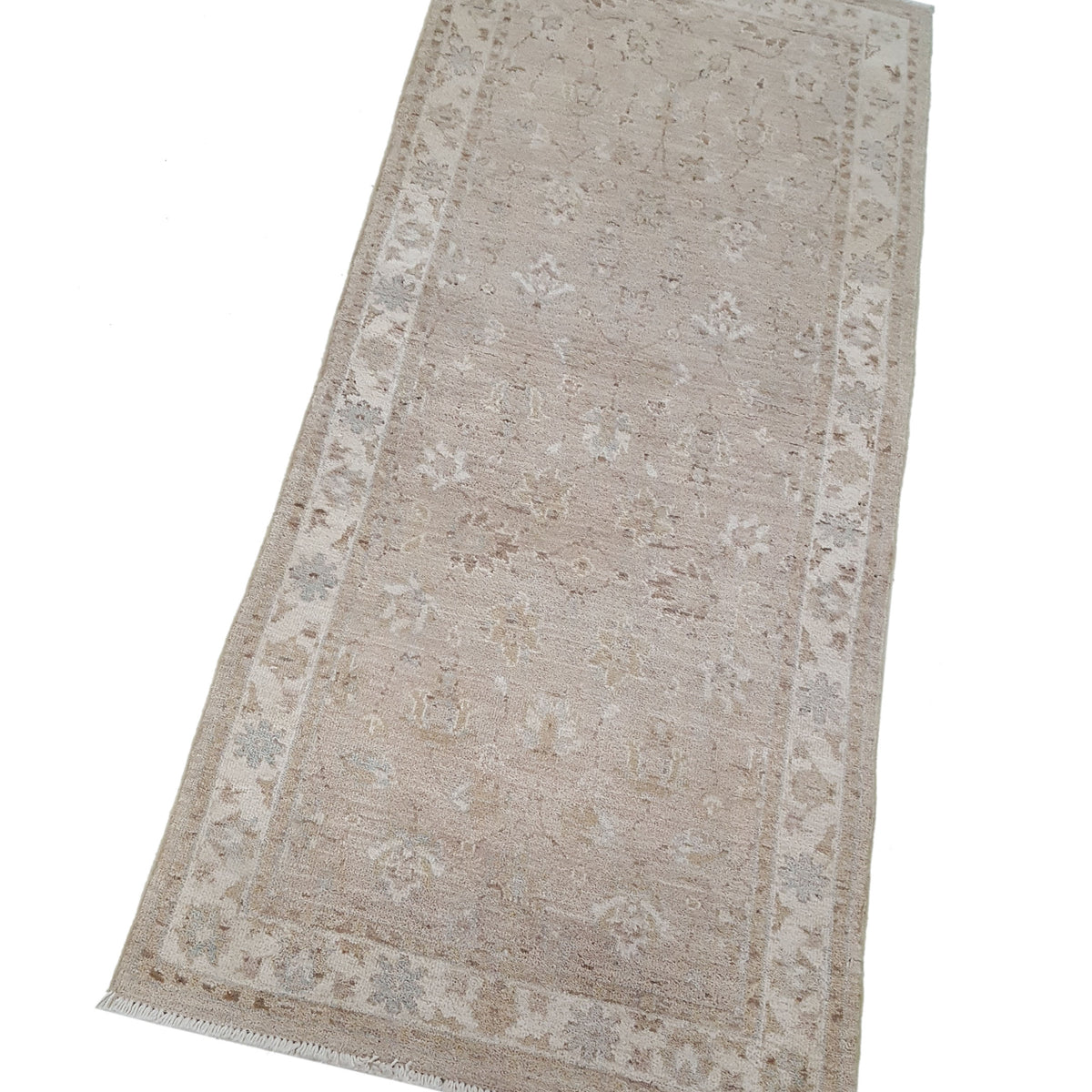 Pacific Ziegler 42203 Ivory Lt.Brown Transitional Hand Knotted Rug