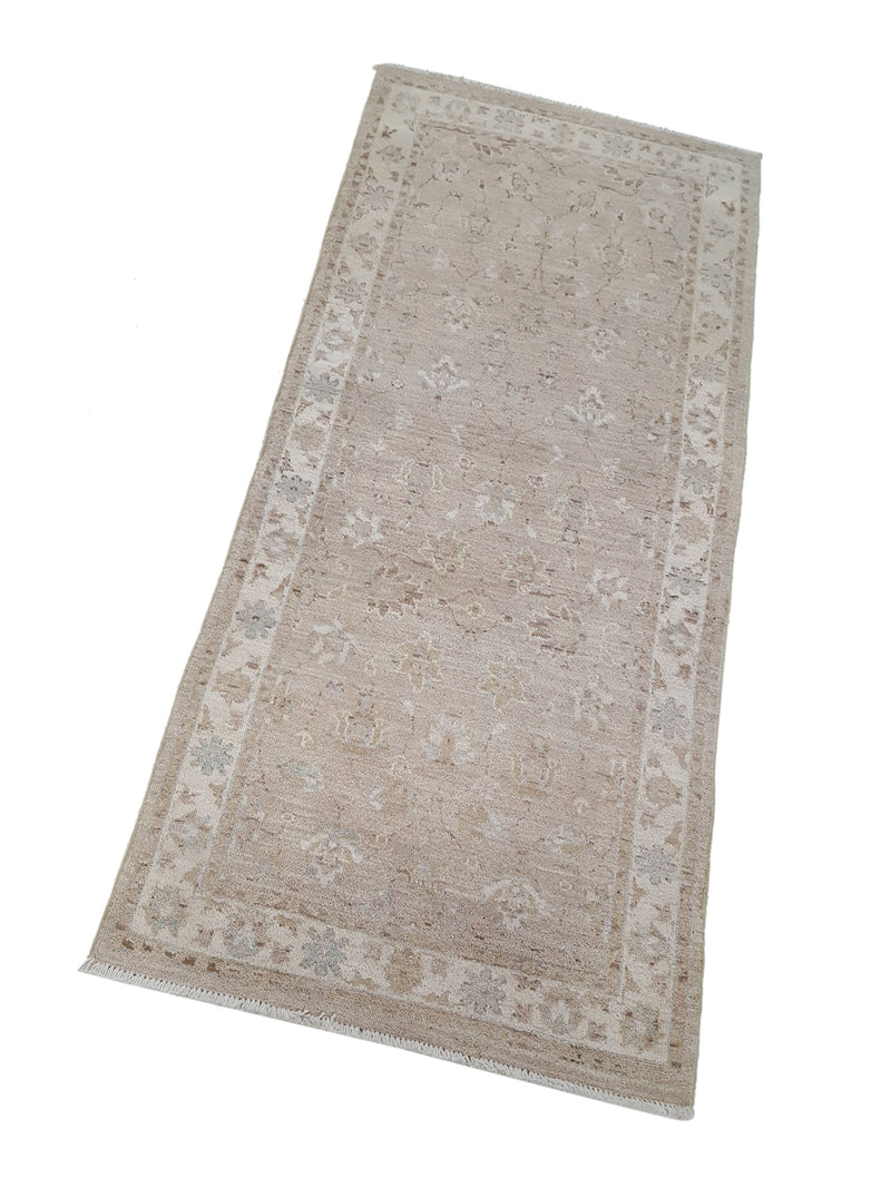 Pacific Ziegler 42203 Ivory Lt.Brown Transitional Hand Knotted Rug