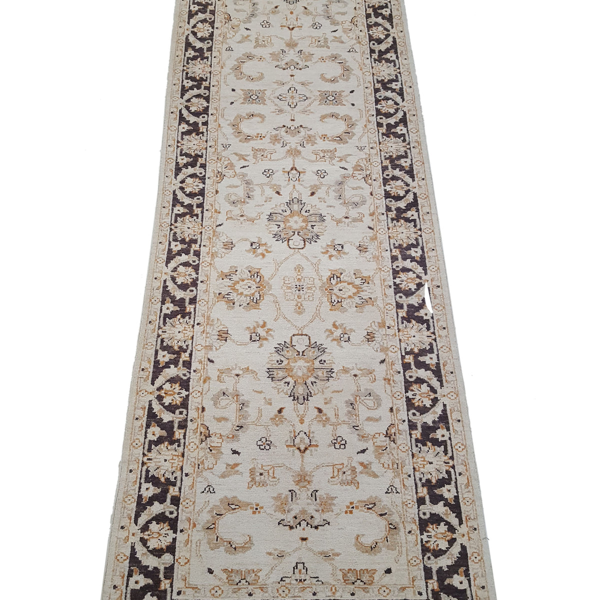 Pacific Ziegler 42204 Ivory Brown Transitional Hand Knotted Rug