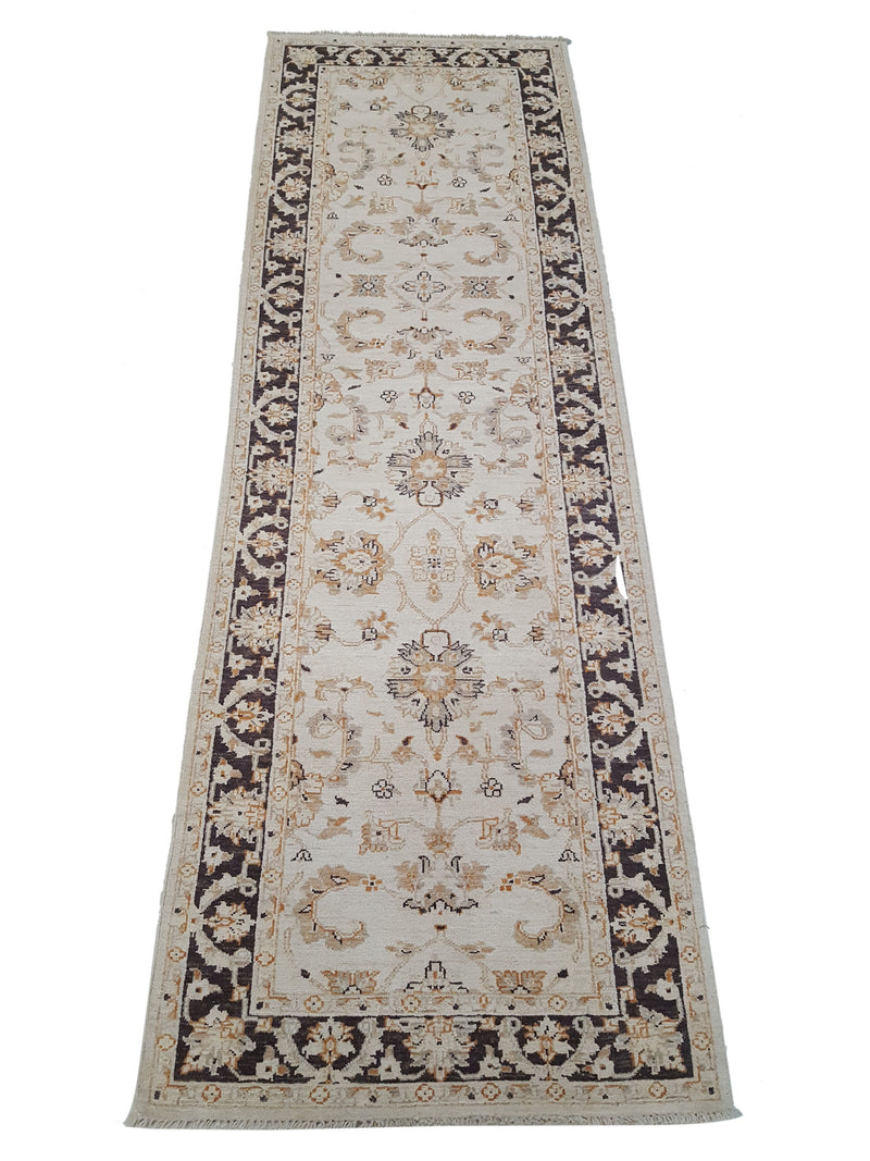 Pacific Ziegler 42204 Ivory Brown Transitional Hand Knotted Rug