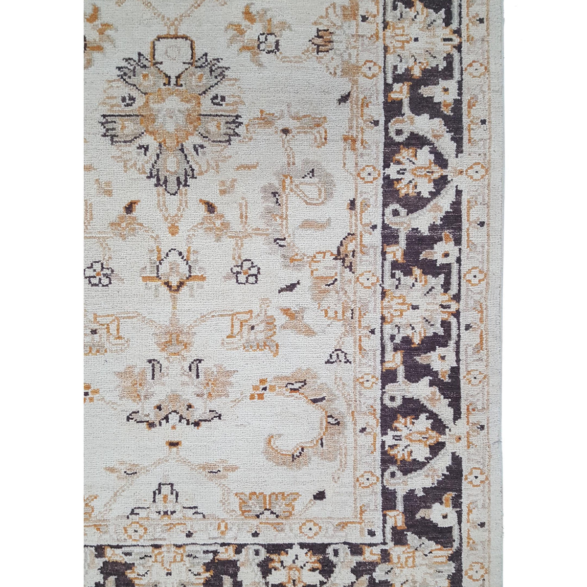 Pacific Ziegler 42204 Ivory Brown Transitional Hand Knotted Rug