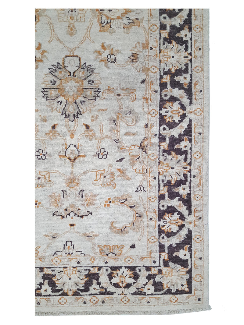 Pacific Ziegler 42204 Ivory Brown Transitional Hand Knotted Rug