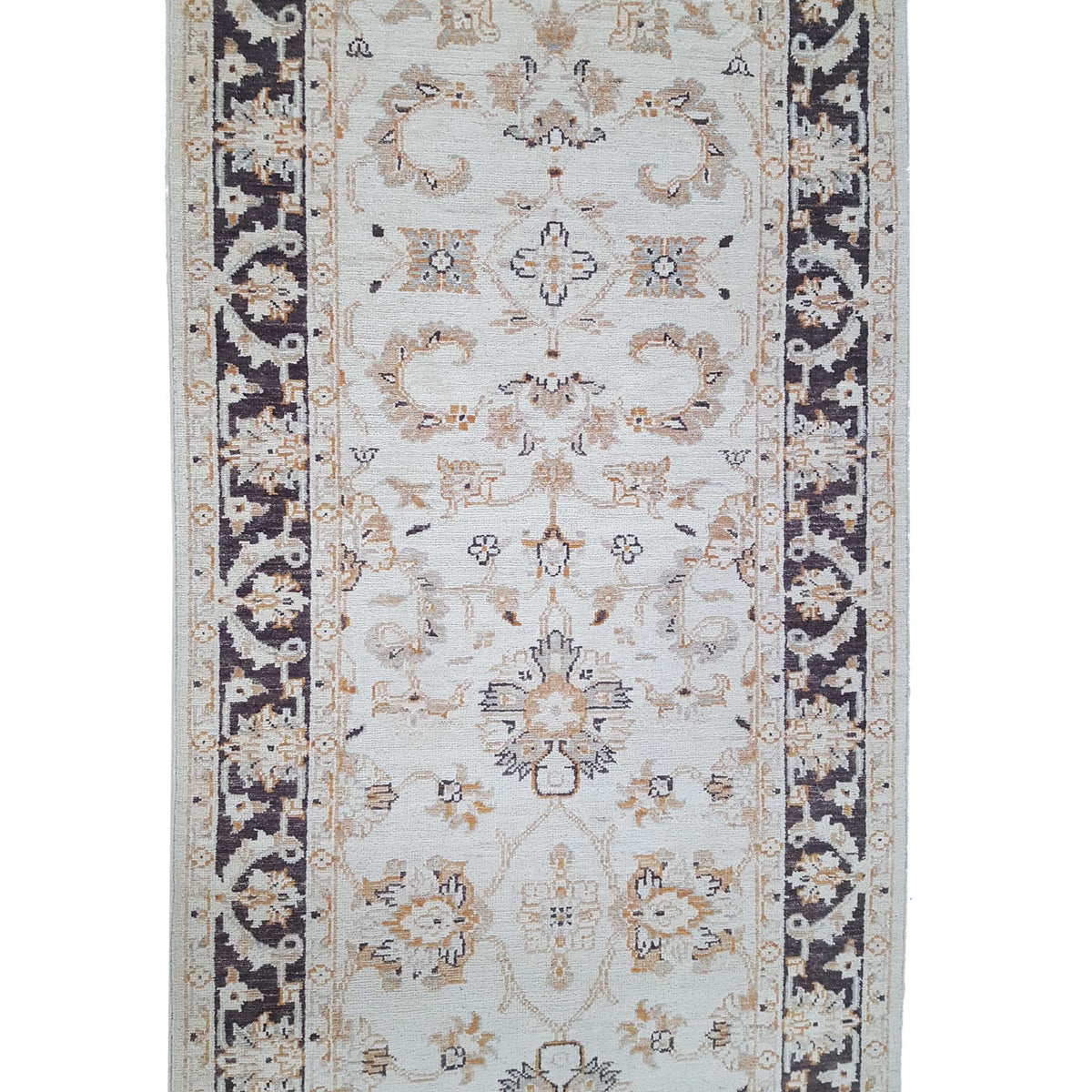 Pacific Ziegler 42204 Ivory Brown Transitional Hand Knotted Rug