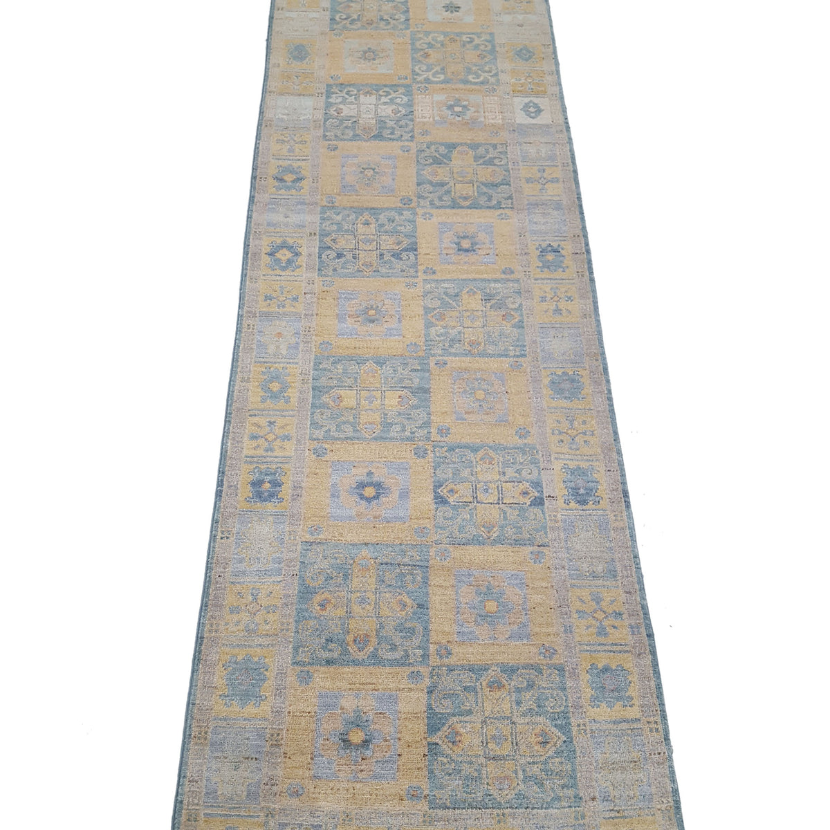 Pacific Ziegler 42205 Blue Gold Transitional Hand Knotted Rug