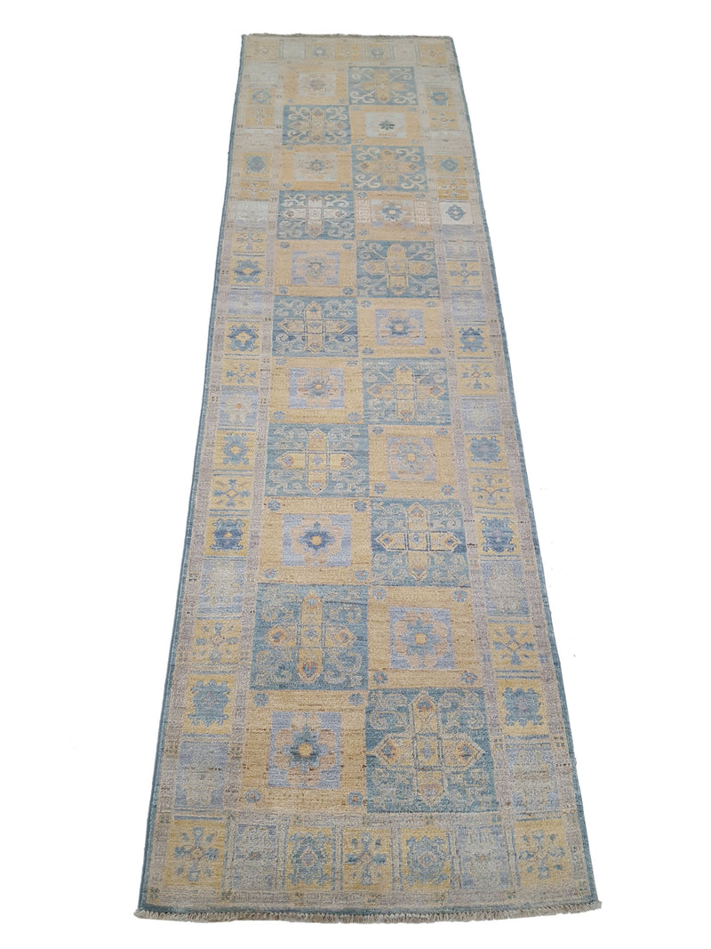 Pacific Ziegler 42205 Blue Gold Transitional Hand Knotted Rug