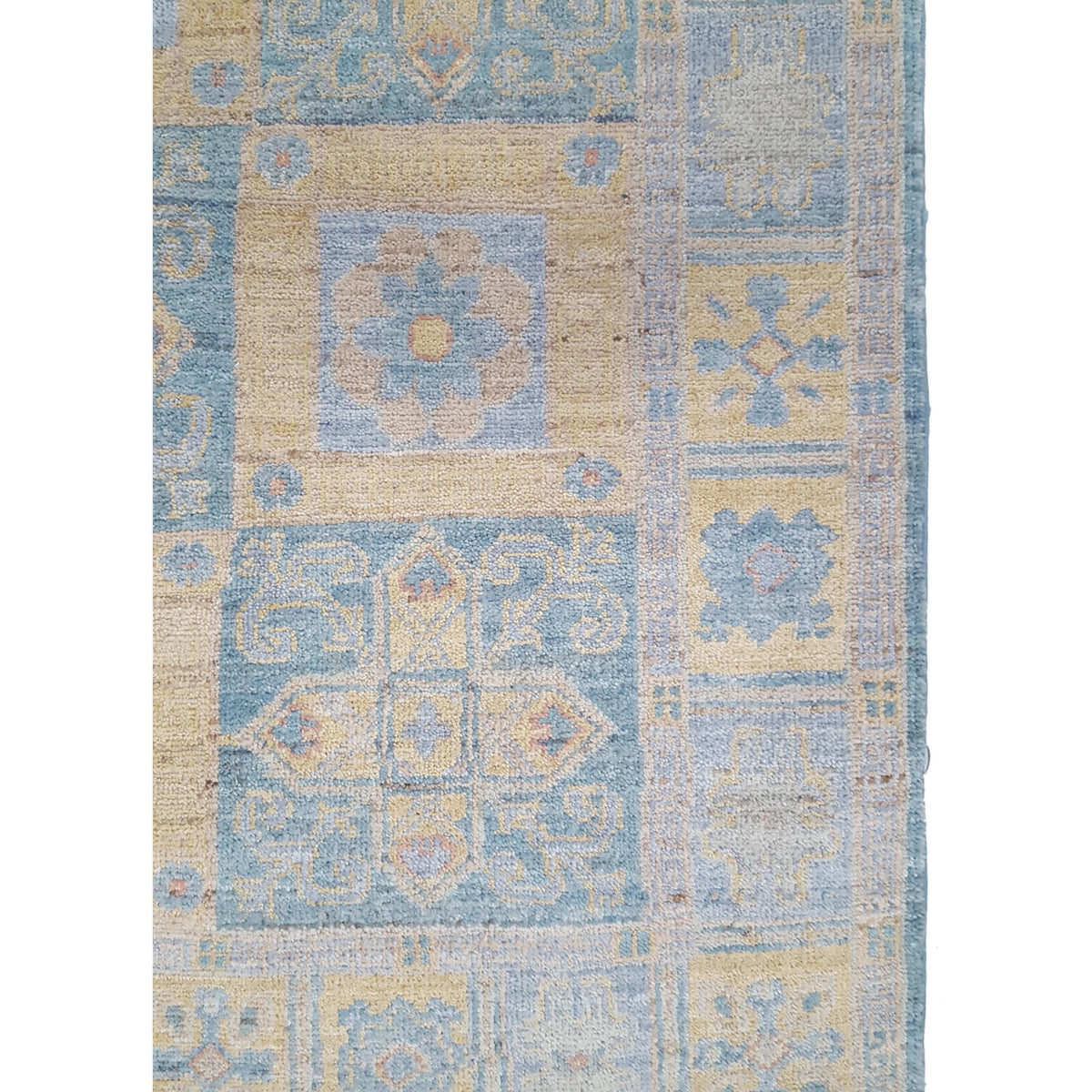 Pacific Ziegler 42205 Blue Gold Transitional Hand Knotted Rug