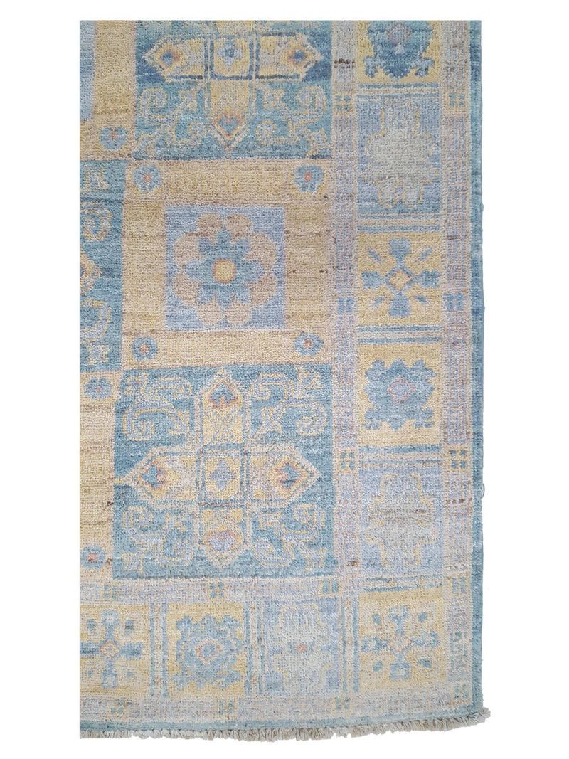 Pacific Ziegler 42205 Blue Gold Transitional Hand Knotted Rug