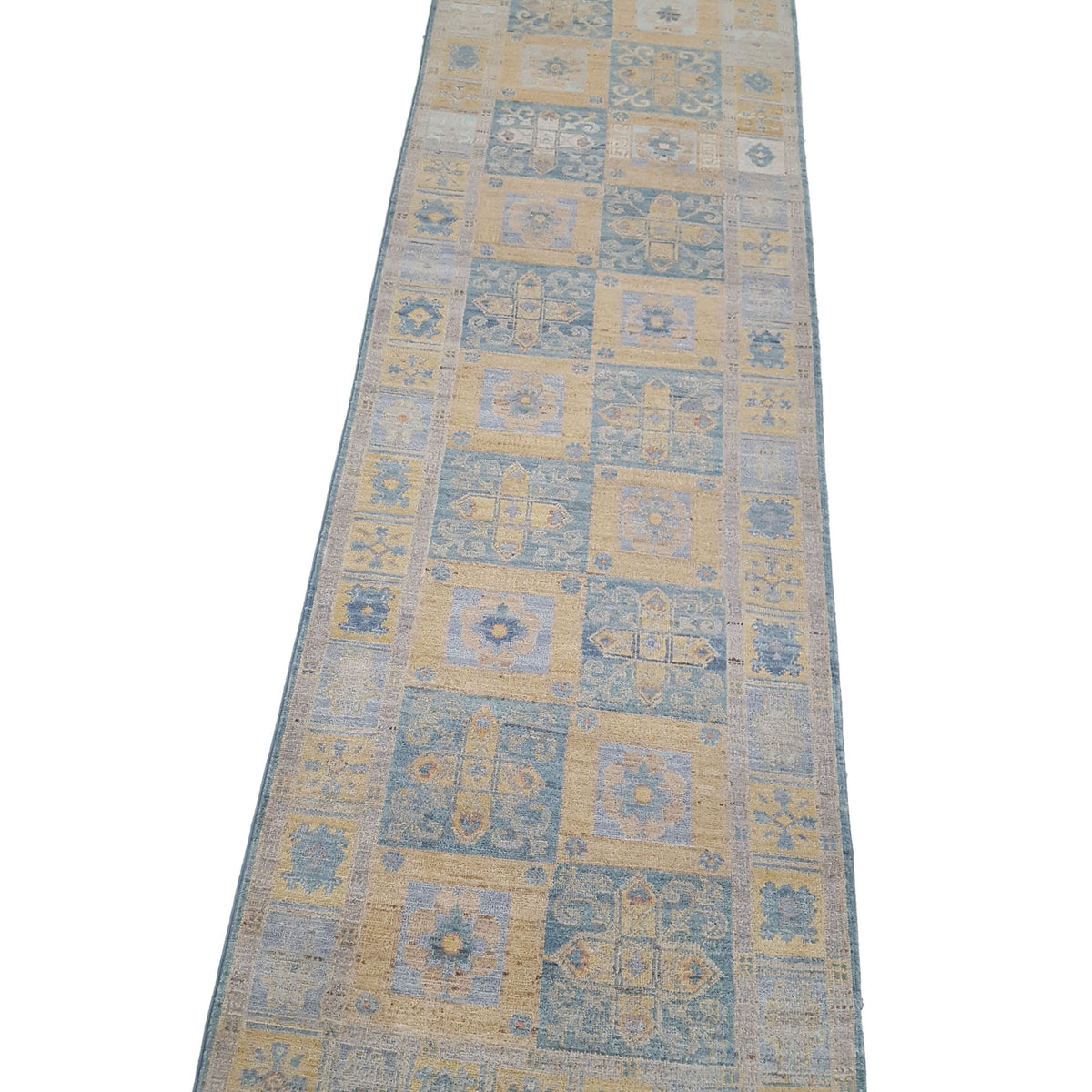 Pacific Ziegler 42205 Blue Gold Transitional Hand Knotted Rug