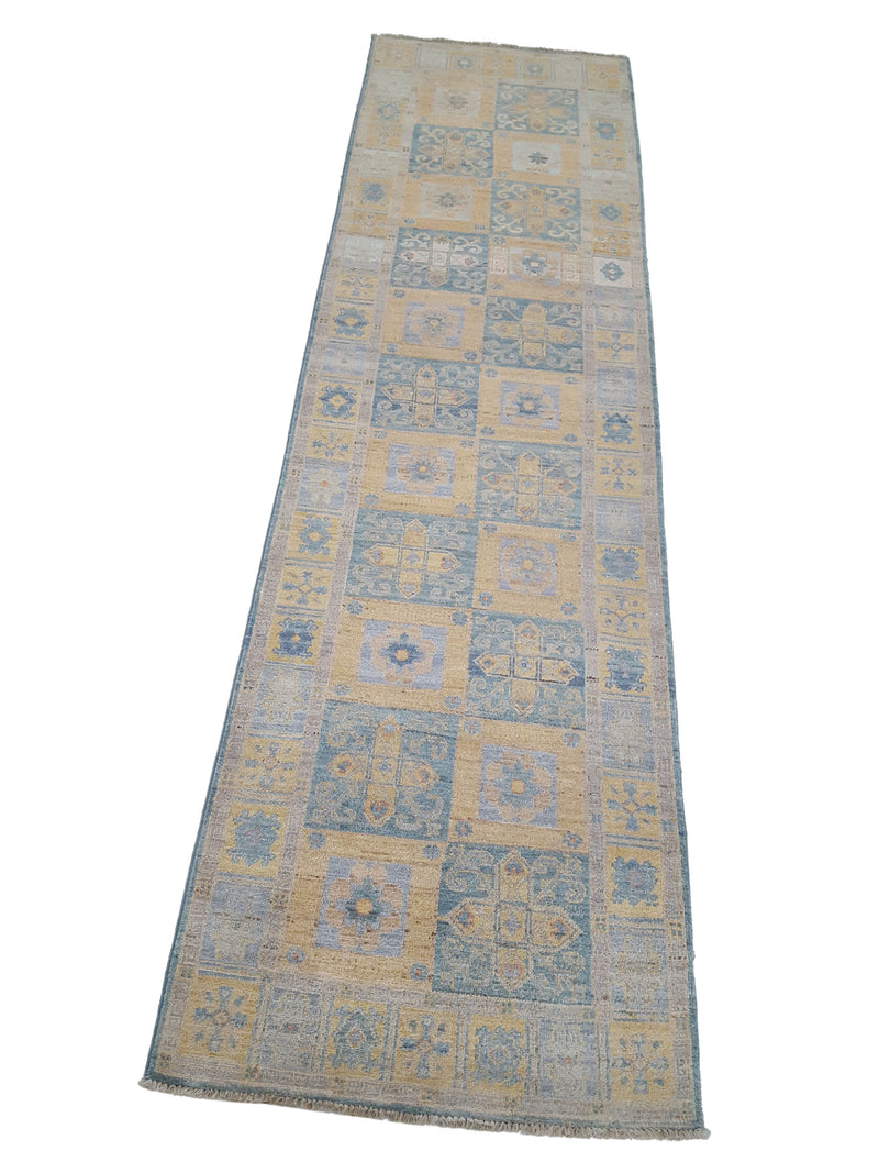 Pacific Ziegler 42205 Blue Gold Transitional Hand Knotted Rug