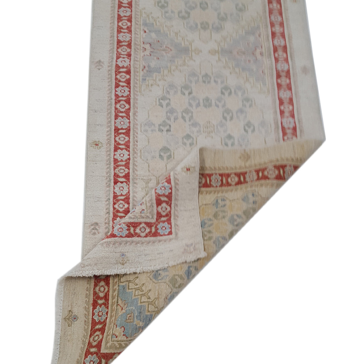 Pacific Ziegler 42206 Ivory Orange Transitional Hand Knotted Rug