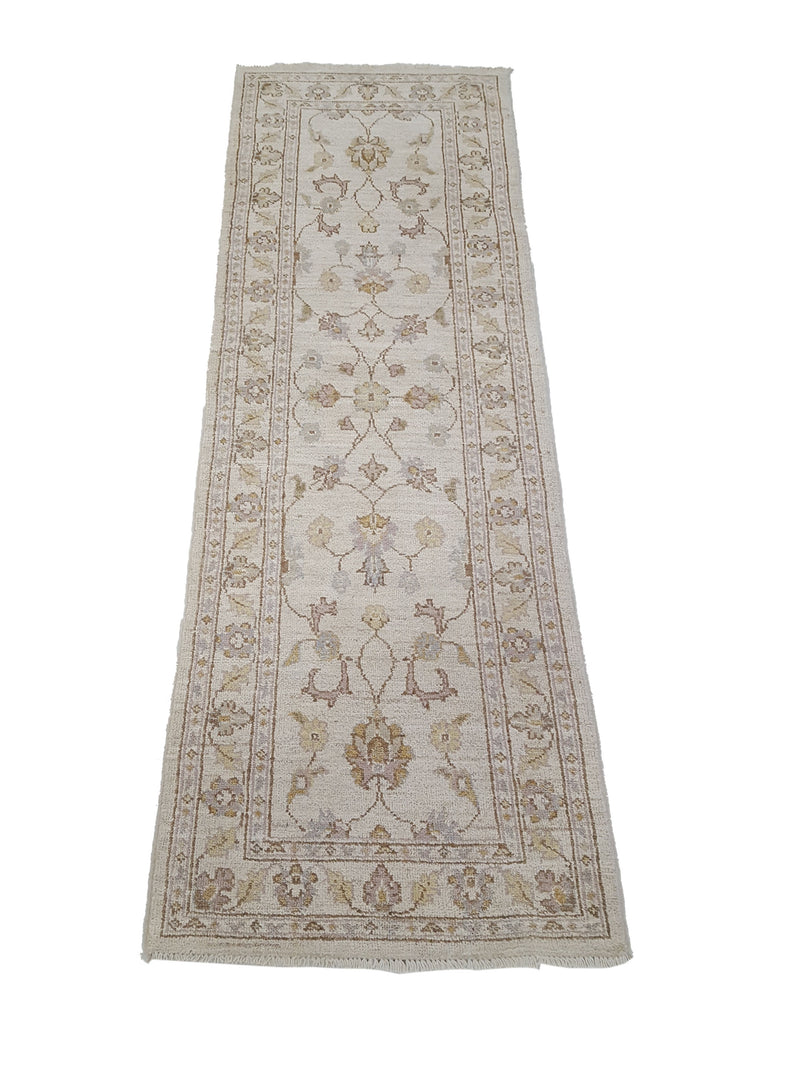 Pacific Ziegler 42214 Ivory Brown Transitional Hand Knotted Rug