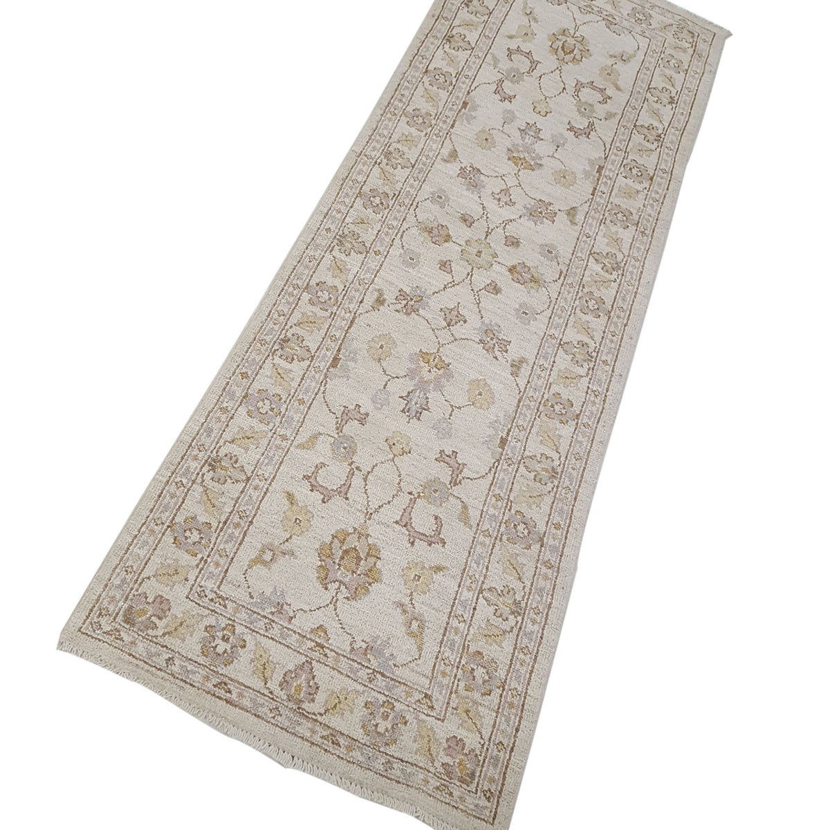 Pacific Ziegler 42214 Ivory Brown Transitional Hand Knotted Rug