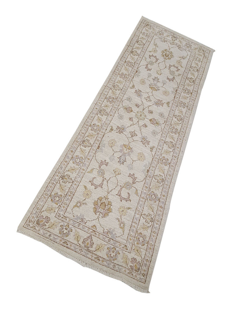 Pacific Ziegler 42214 Ivory Brown Transitional Hand Knotted Rug