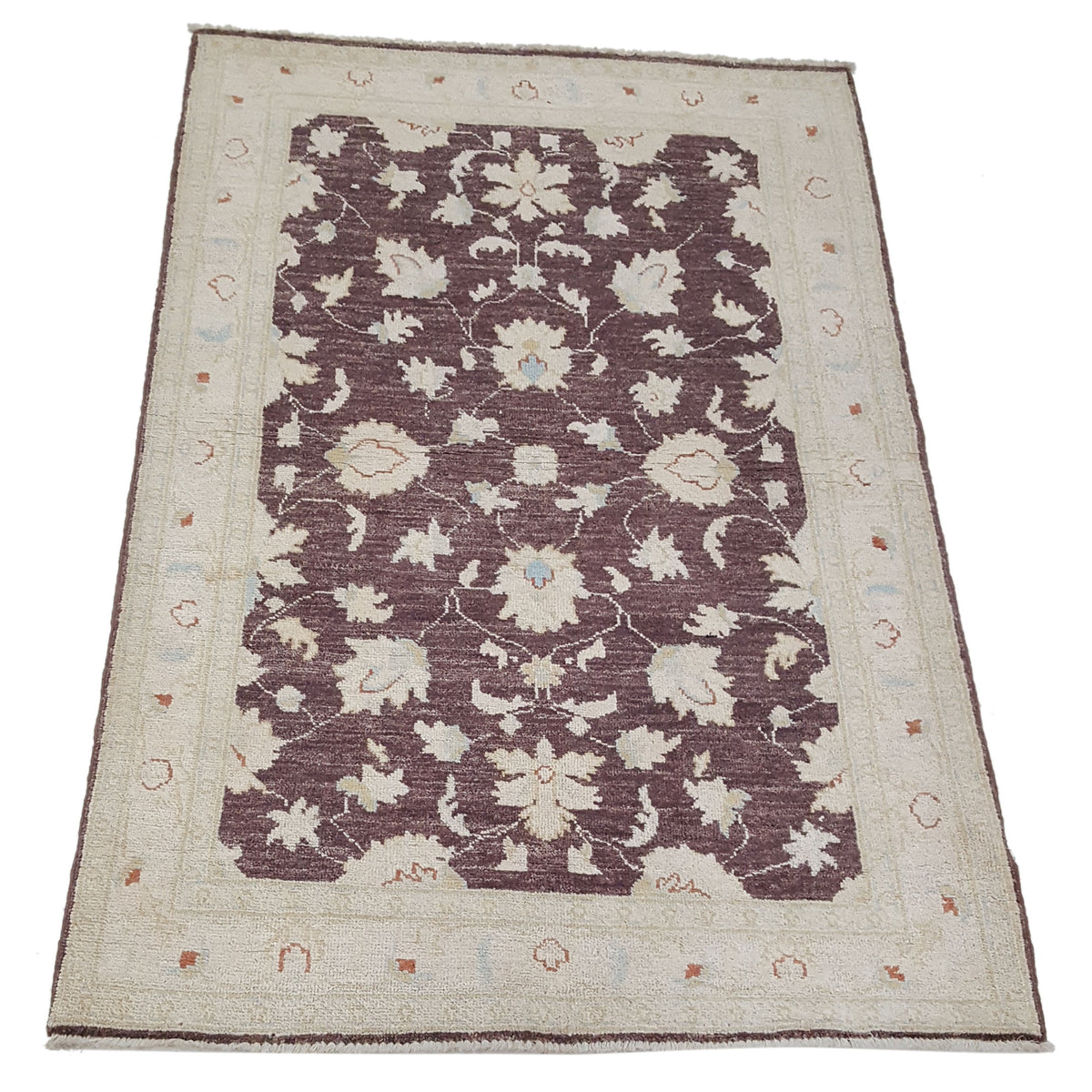 Pacific Ziegler 42216 Brown Ivory Transitional Hand Knotted Rug