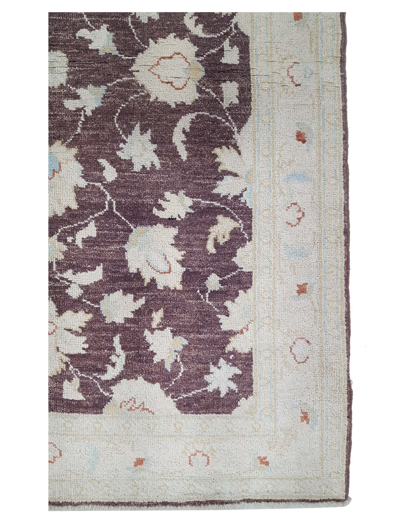 Pacific Ziegler 42216 Brown Ivory Transitional Hand Knotted Rug