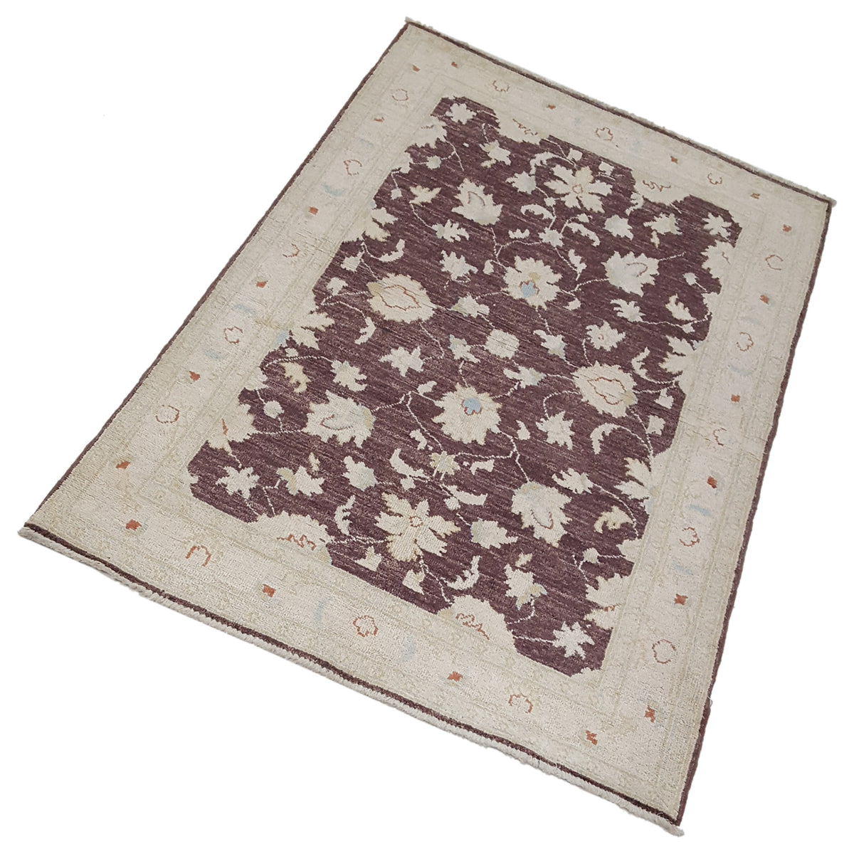 Pacific Ziegler 42216 Brown Ivory Transitional Hand Knotted Rug