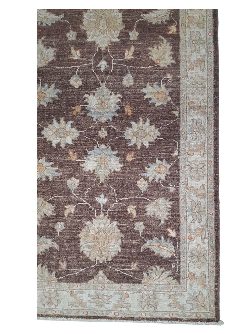 Pacific Ziegler 42219 Brown Ivory Transitional Hand Knotted Rug
