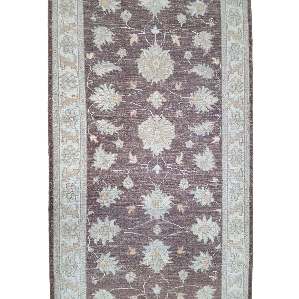 Pacific Ziegler 42219 Brown Ivory Transitional Hand Knotted Rug