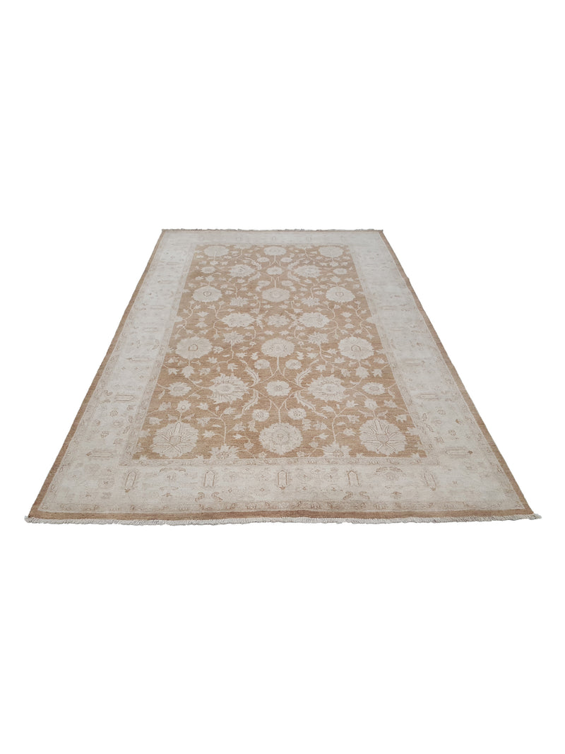 Pacific Ziegler 42220 Lt.Brown Ivory Transitional Hand Knotted Rug