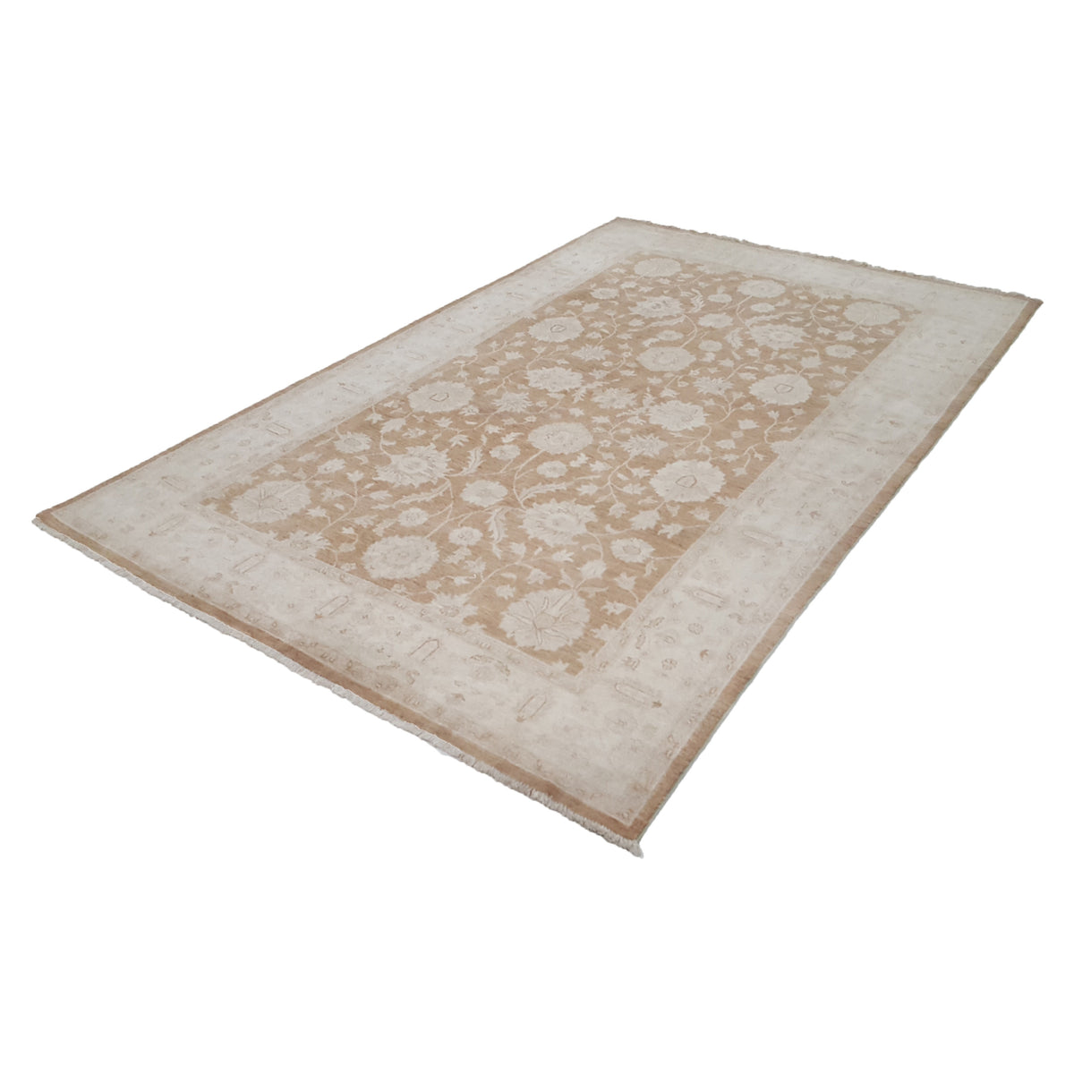 Pacific Ziegler 42220 Lt.Brown Ivory Transitional Hand Knotted Rug