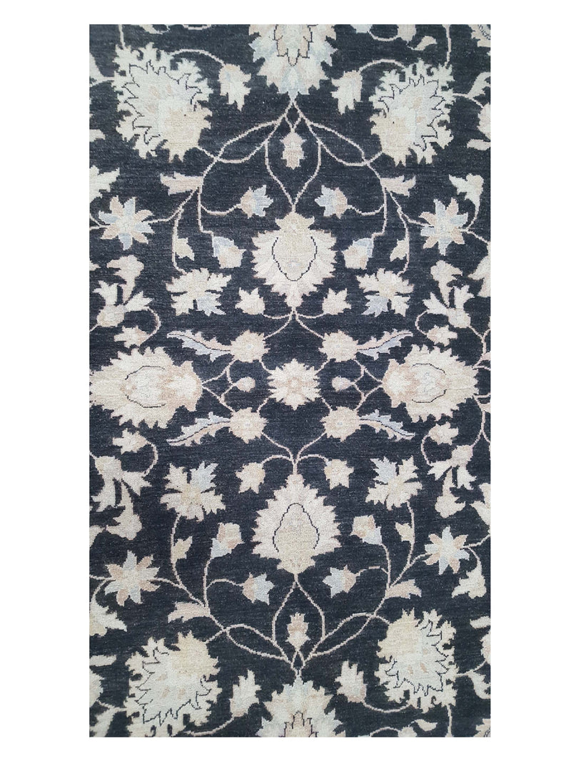 Pacific Ziegler 42221 Black Ivory Transitional Hand Knotted Rug