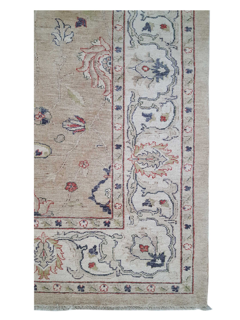 Pacific Ziegler 42222 Beige Ivory Transitional Hand Knotted Rug