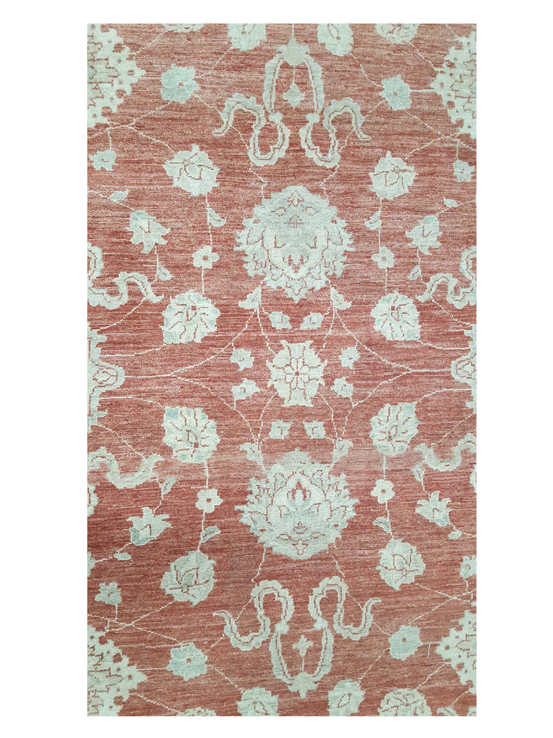 Pacific Ziegler 42225 Rust Ivory Transitional Hand Knotted Rug