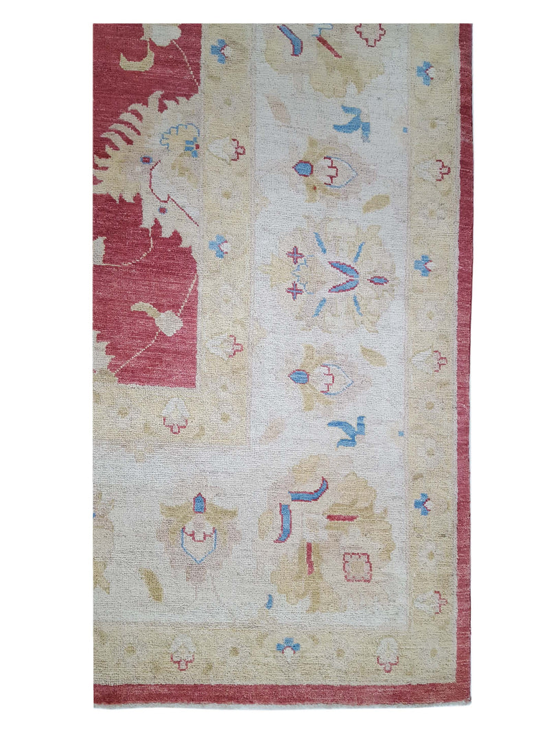 Pacific Ziegler 42226 Orange Ivory Transitional Hand Knotted Rug