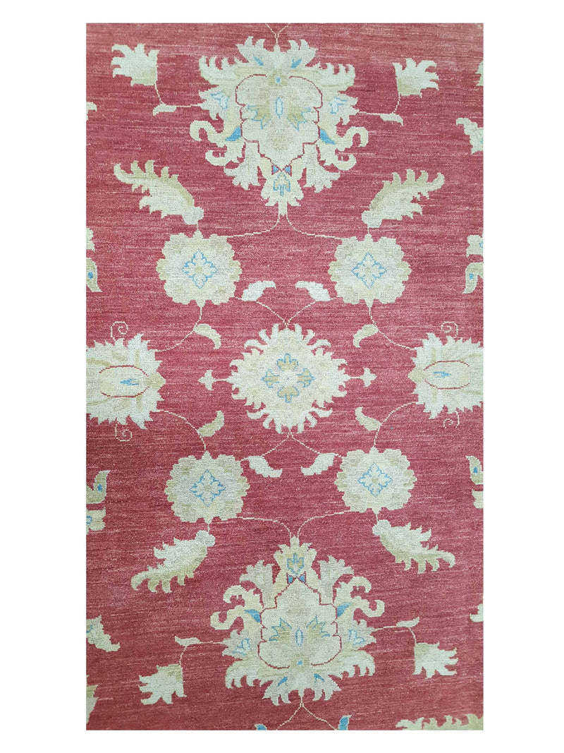 Pacific Ziegler 42226 Orange Ivory Transitional Hand Knotted Rug
