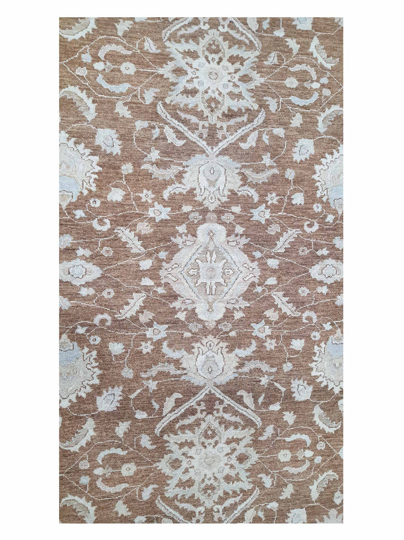 Pacific Ziegler 42228 Lt.Brown Ivory Transitional Hand Knotted Rug