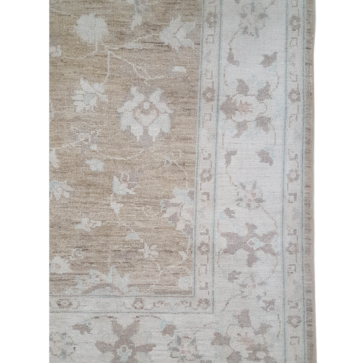 Pacific Ziegler 42231 Brown Ivory Transitional Hand Knotted Rug