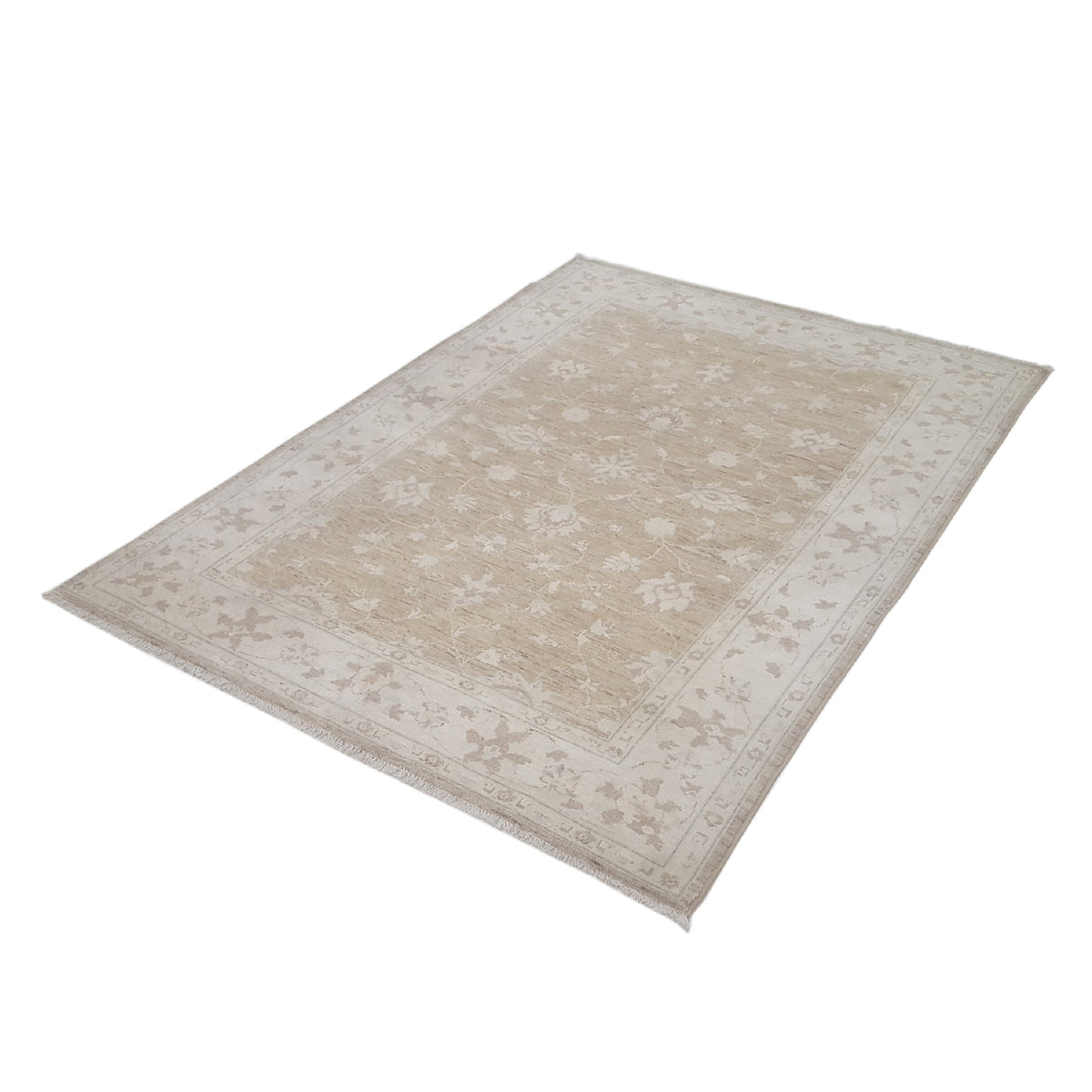 Pacific Ziegler 42231 Brown Ivory Transitional Hand Knotted Rug
