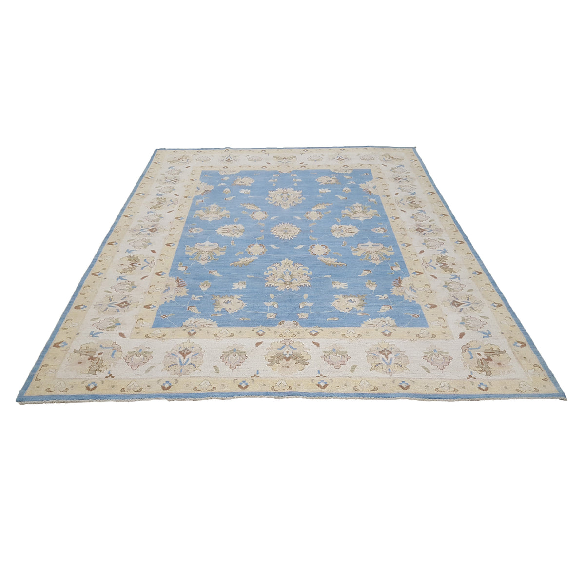 Pacific Ziegler 42238 Blue Ivory Transitional Hand Knotted Rug