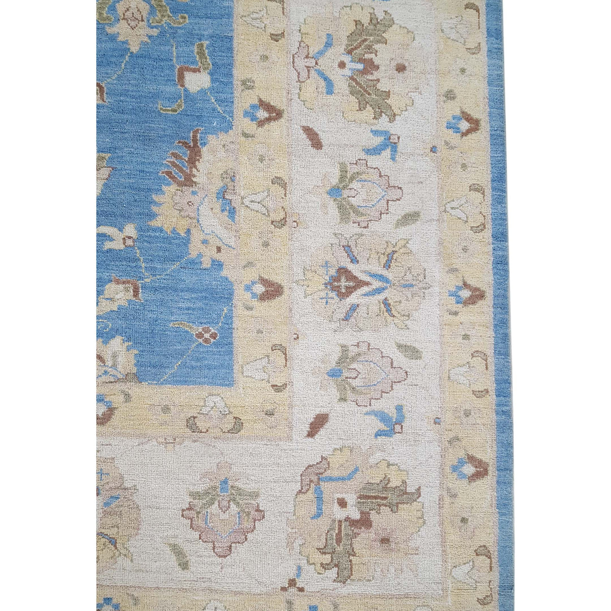 Pacific Ziegler 42238 Blue Ivory Transitional Hand Knotted Rug