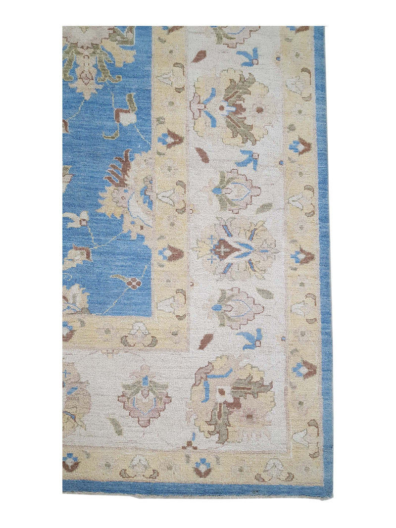 Pacific Ziegler 42238 Blue Ivory Transitional Hand Knotted Rug