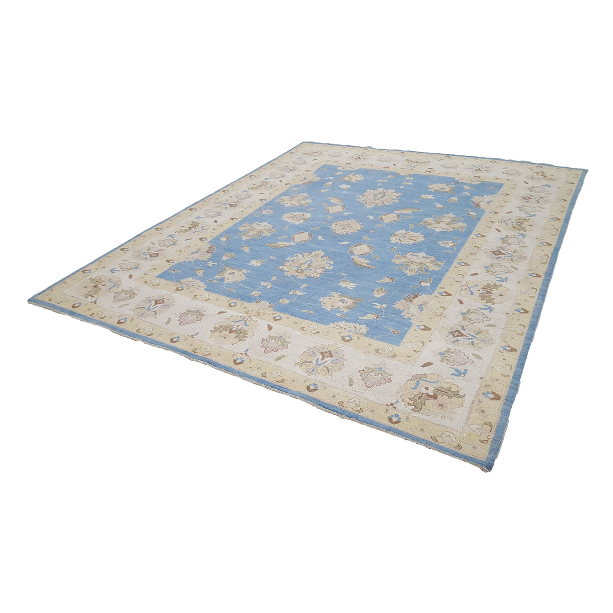 Pacific Ziegler 42238 Blue Ivory Transitional Hand Knotted Rug