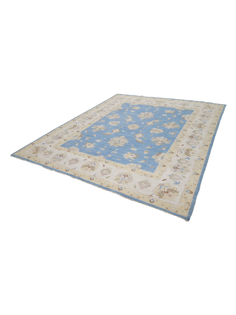 Pacific Ziegler 42238 Blue Ivory Transitional Hand Knotted Rug
