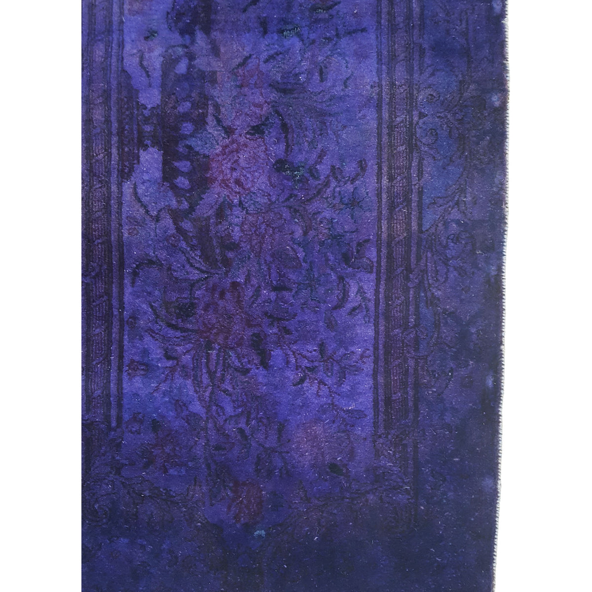 Pacific Overdyed 42242 Purple Purple Transitional Hand Knotted Rug