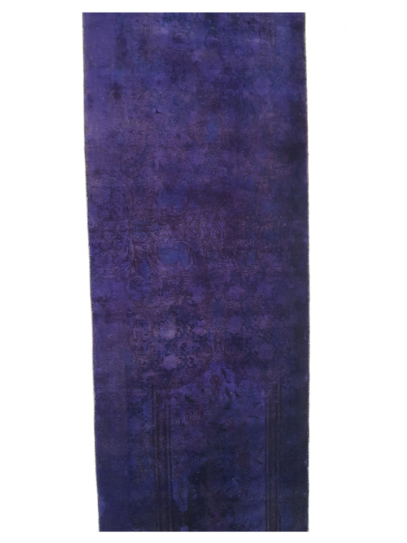 Pacific Overdyed 42242 Purple Purple Transitional Hand Knotted Rug
