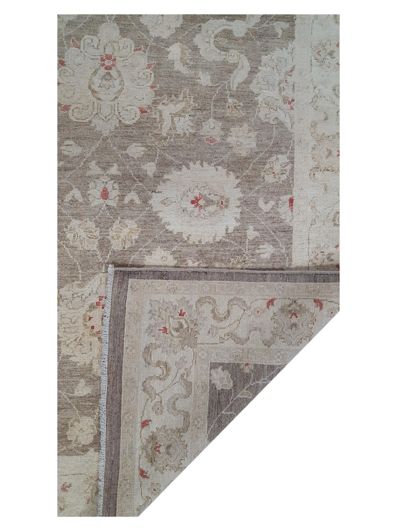 Pacific Ziegler 42246 Brown Ivory Transitional Hand Knotted Rug