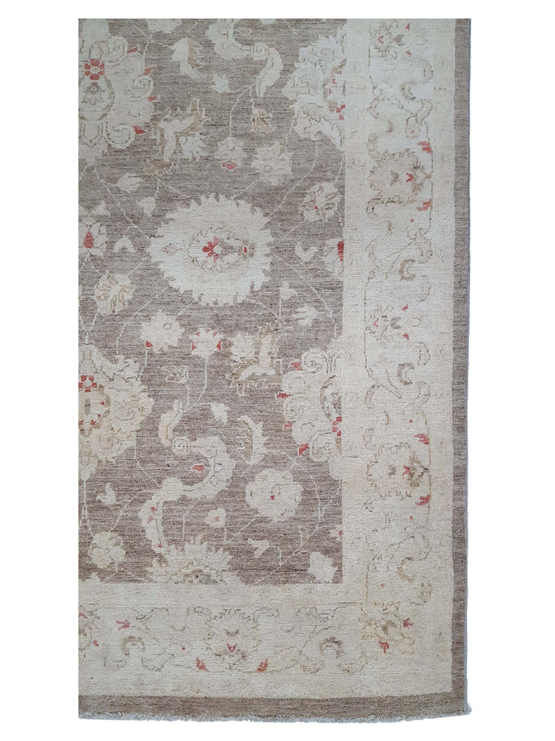 Pacific Ziegler 42246 Brown Ivory Transitional Hand Knotted Rug