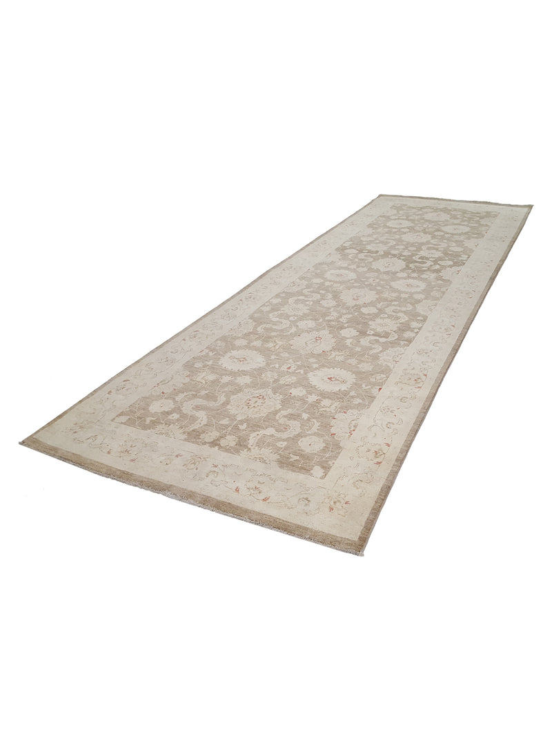 Pacific Ziegler 42246 Brown Ivory Transitional Hand Knotted Rug