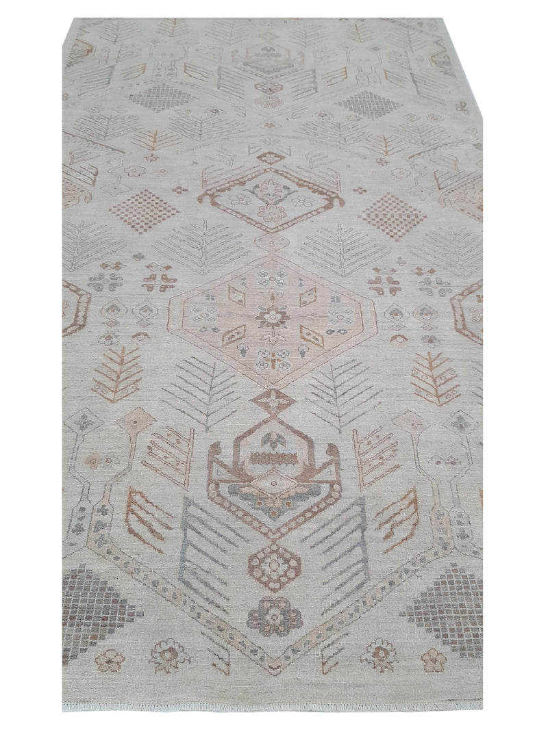 Pacific Ziegler 42247 Beige Beige Transitional Hand Knotted Rug