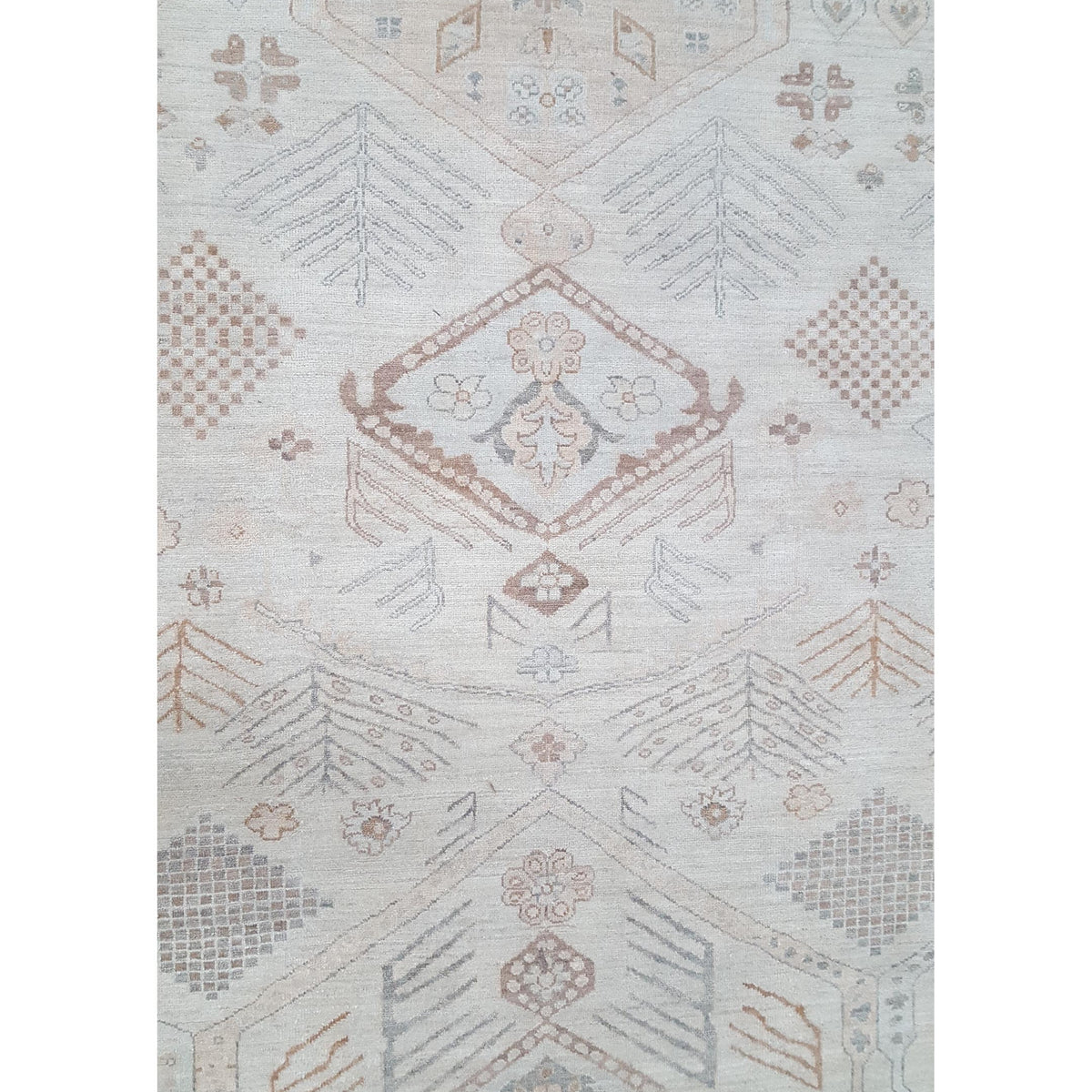 Pacific Ziegler 42247 Beige Beige Transitional Hand Knotted Rug