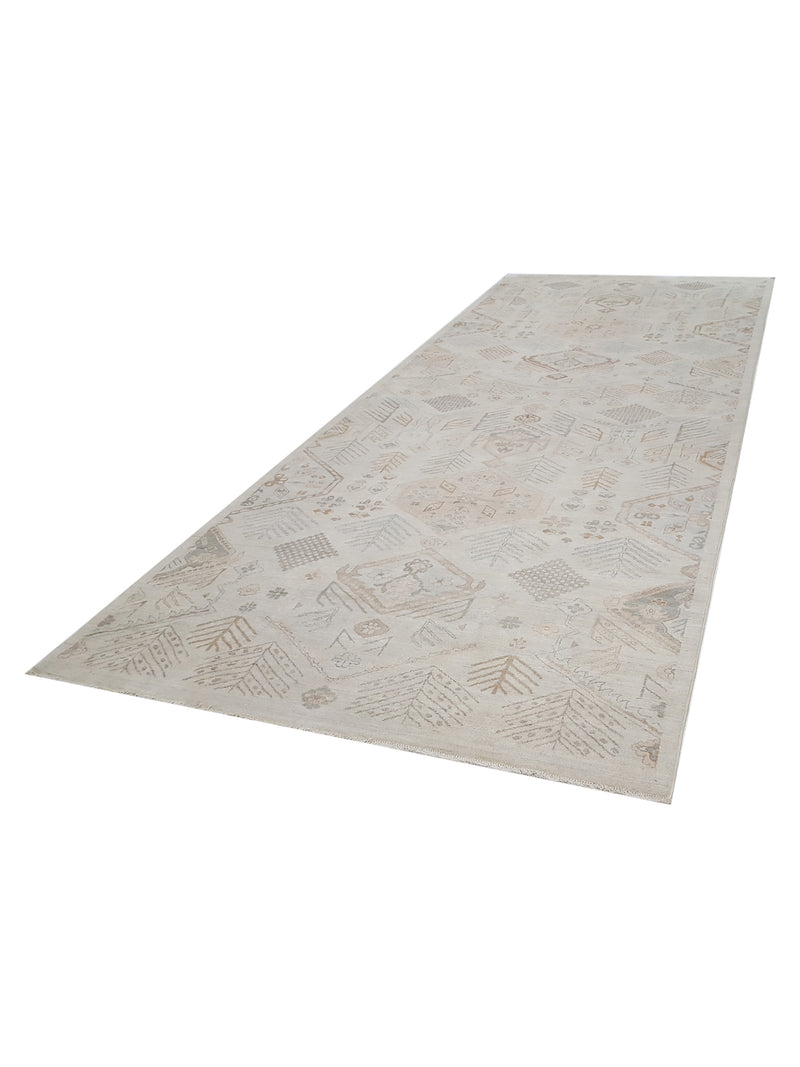 Pacific Ziegler 42247 Beige Beige Transitional Hand Knotted Rug