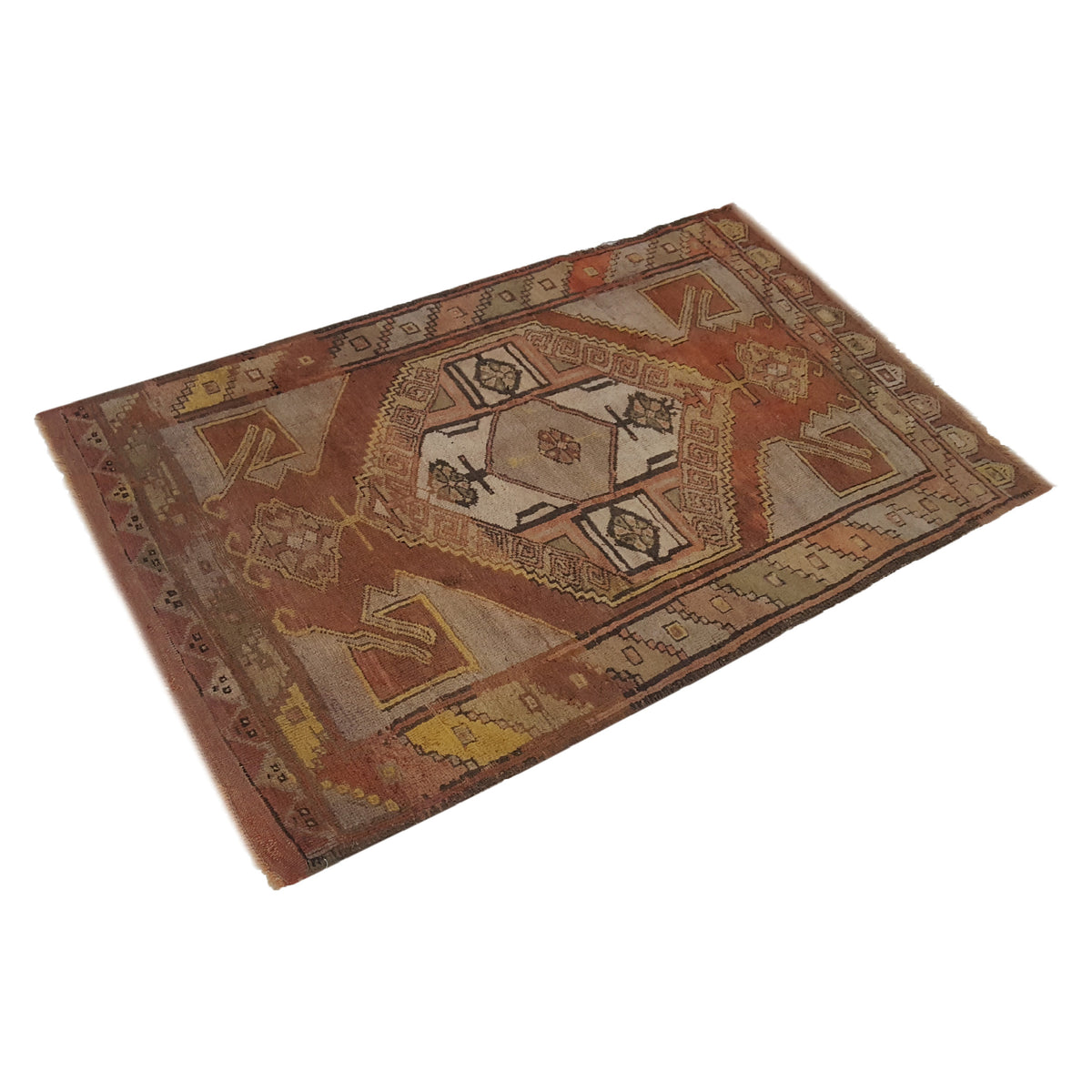 Pacific Anatolian 42264 Coral Multi Traditional Hand Knotted Rug