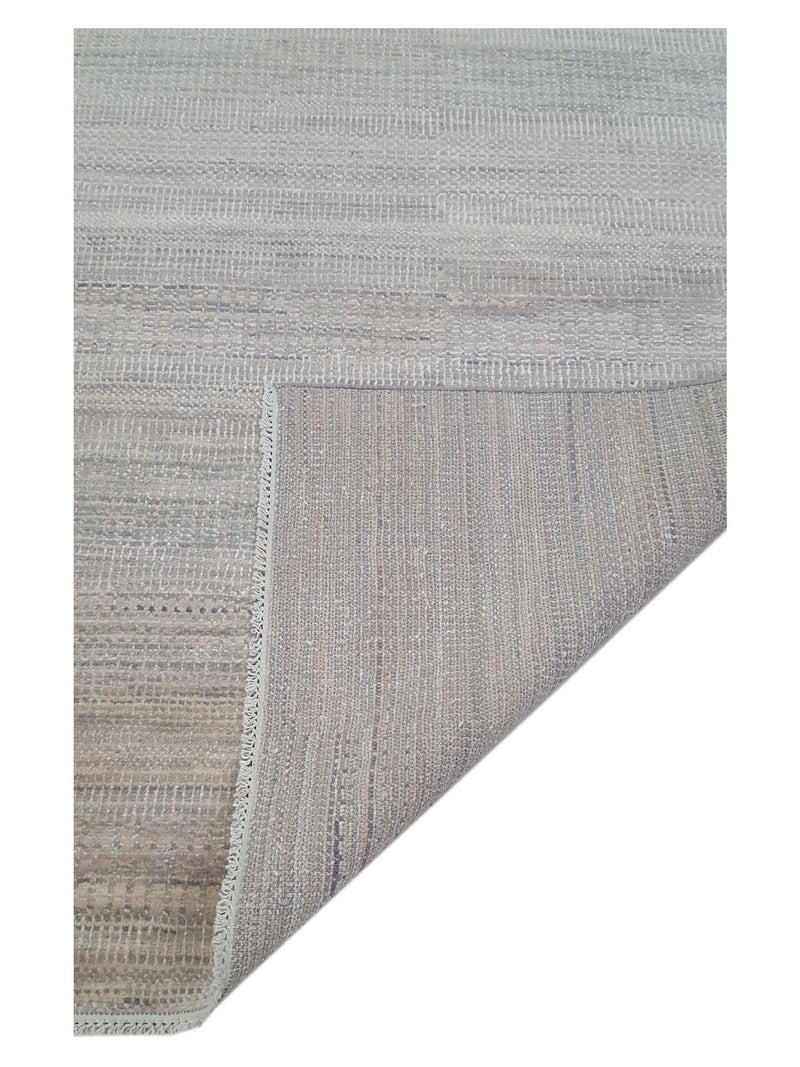 Pacific Flute 42265 Pink Grey Modern Hand Knotted Rug